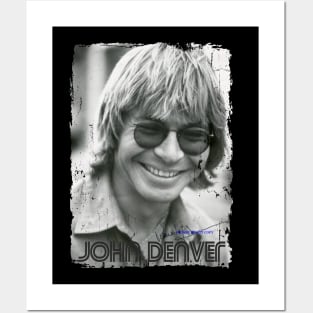 John Denver// black white design Posters and Art